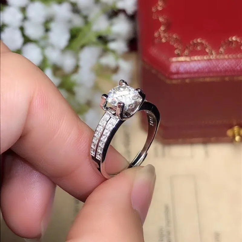 Модный дизайн moissanite из серебра 925 пробы сильный цвет огня алмаз высокая твердость