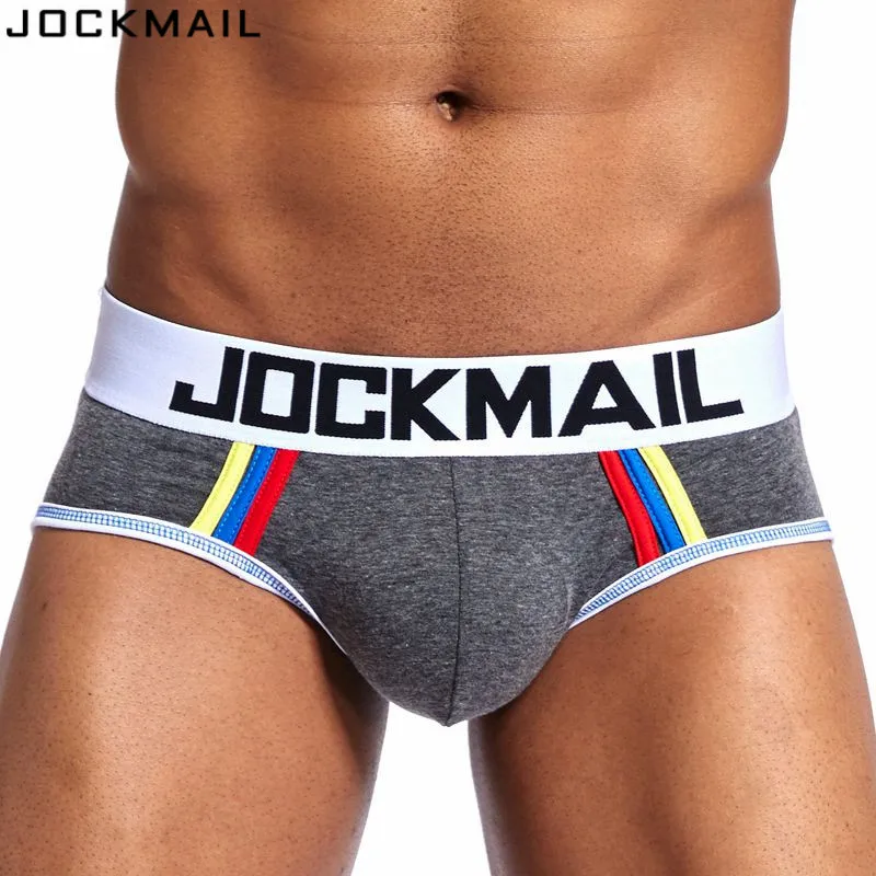 Трусы джоки JOCKMAIL мужские с карманом для пениса Брендовое хлопковое нижнее белье