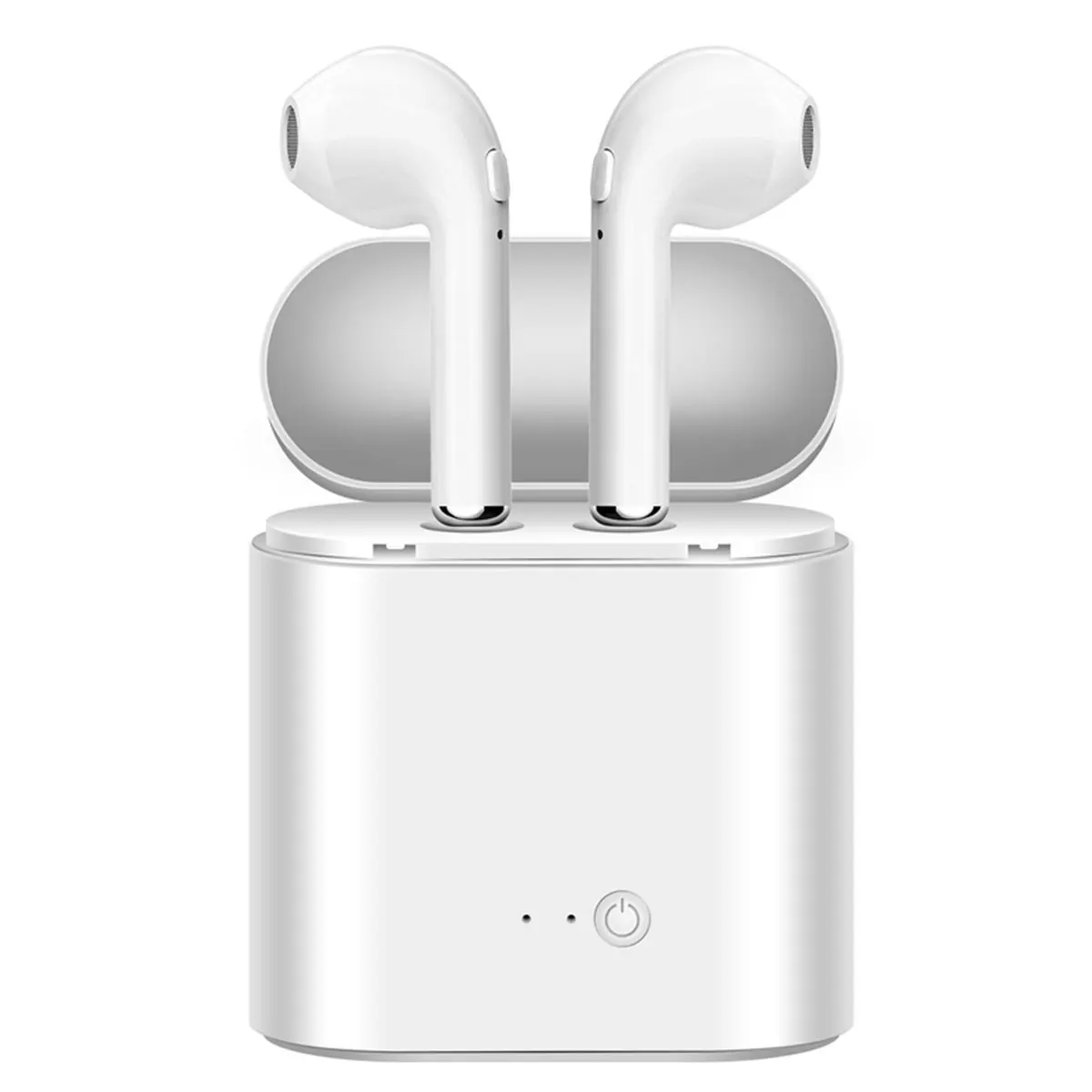 I7s TWS маленькие наушники-вкладыши Висячие Наушники Bluetooth беспроводная гарнитура 3D стерео с зарядным устройством длительный срок службы батареи в режиме ожидания - Цвет: White