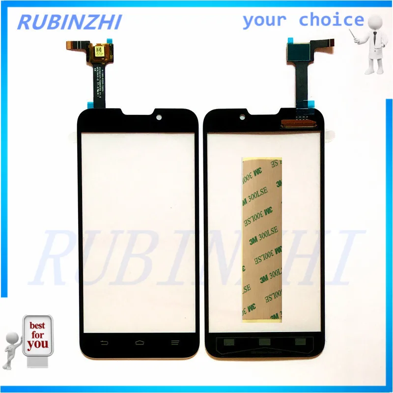 Запасная Сенсорная панель RUBINZHI для ZTE Blade V987 V987s сенсорный экран переднее стекло