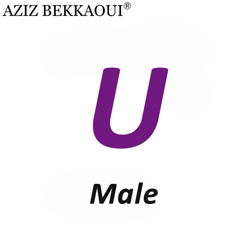 Male U AZIZ BEKKAOUI Лето O-W дропшиппинг любовь подарок пара ювелирных изделий для женщин мужчин Любовь Сердце ювелирные изделия подарок на день Святого Валентина - Окраска металла: Male U