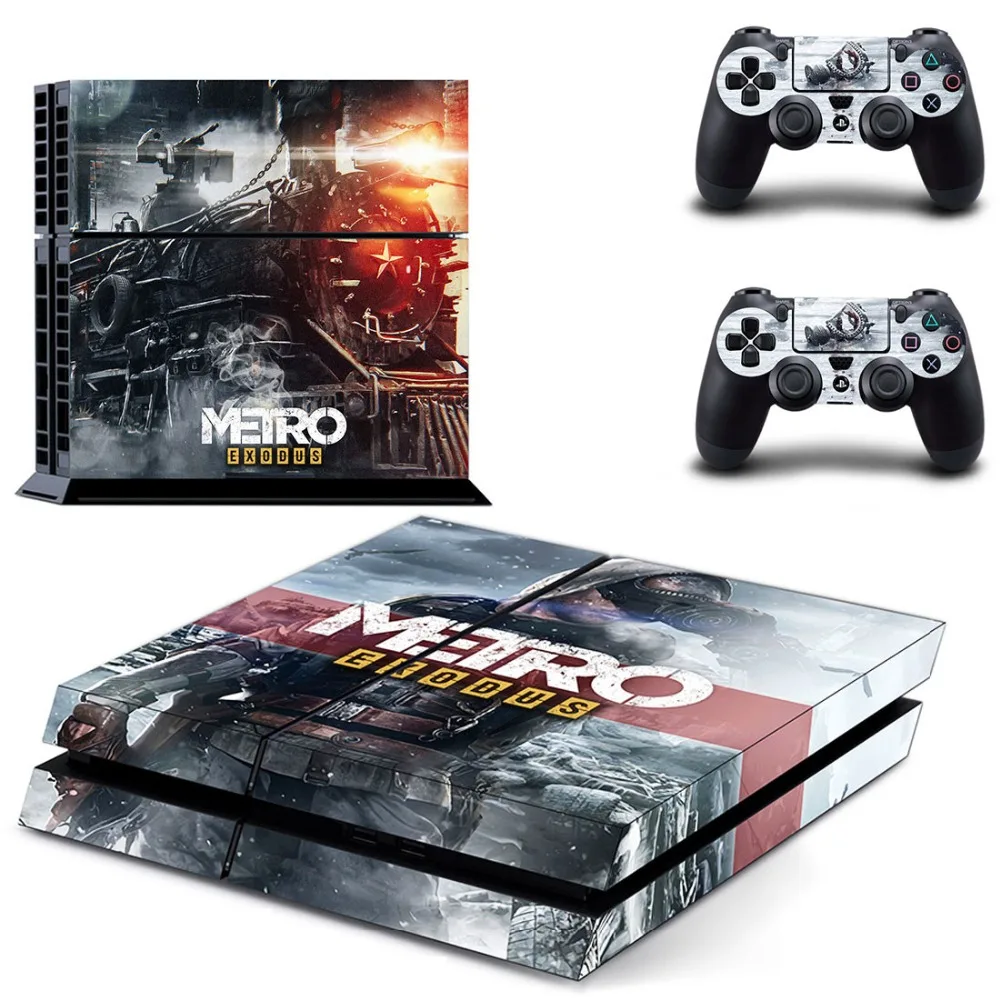 Игровая станция 4 стикер Pegatina Metro Exodus s PS4 контроллер кожи наклейка набор для
