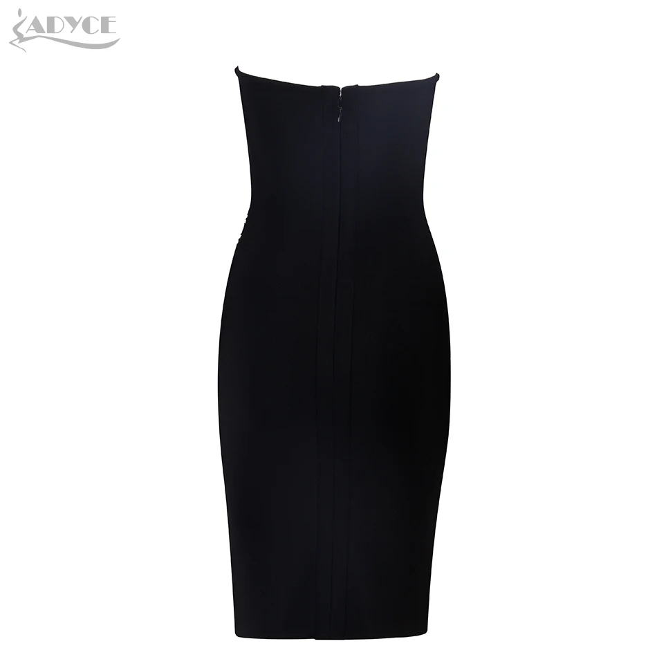 ADYCE 2019 новинка женское облегающее платье для вечеринки vestidos роскошное черное без