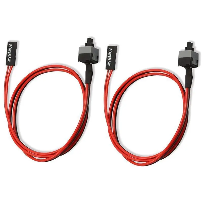 Отличное качество сборки 2 упаковки 45 см Pin SW PC кабель питания вкл/выкл кнопка ATX