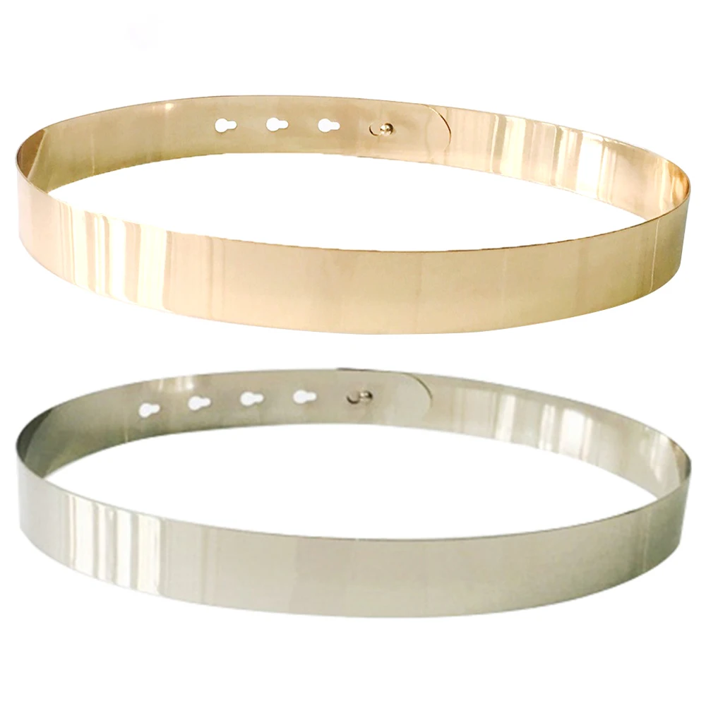 Ремень женский металлический с металлическими вставками |