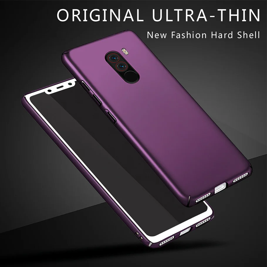Case For Xiaomi Pocophone f1 360 Full Protection Shockproof Hard Cover for Poco Fundas Plastic Slim Capa |