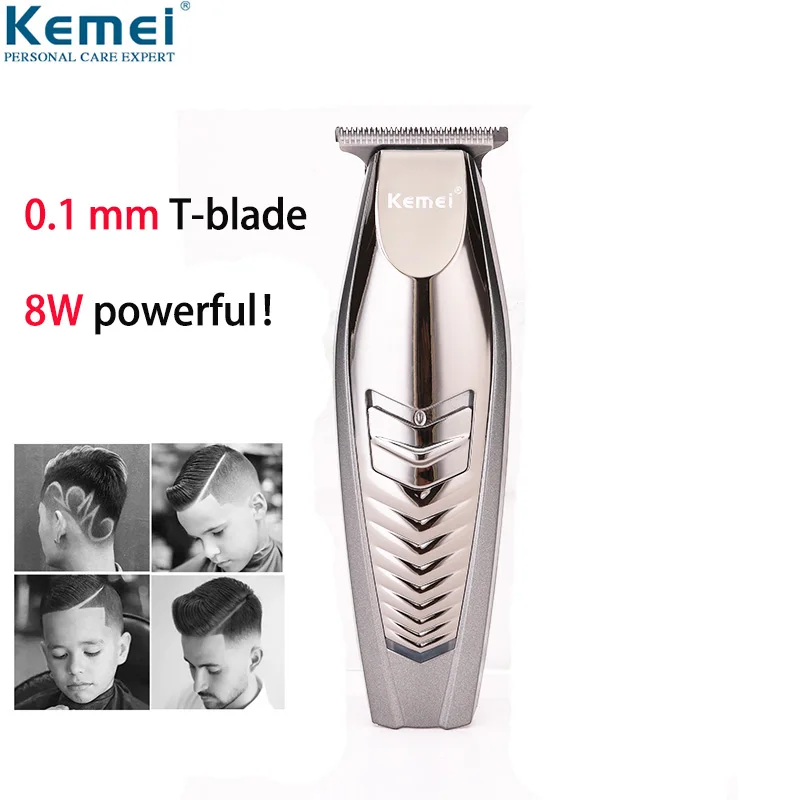 

Kemei 8W Hair Trimmer Professional Cordless Hair Clipper Beard Trimmer Men's Hair Cutter Barber Haircut Machine 0 mm Baldheaded