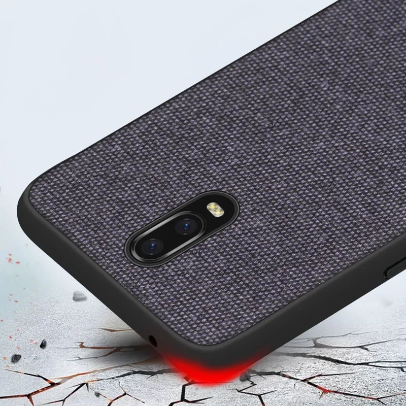 CoolDeal чехол для OPPO R17 мягкий силиконовый край противоударный Ткань задняя крышка