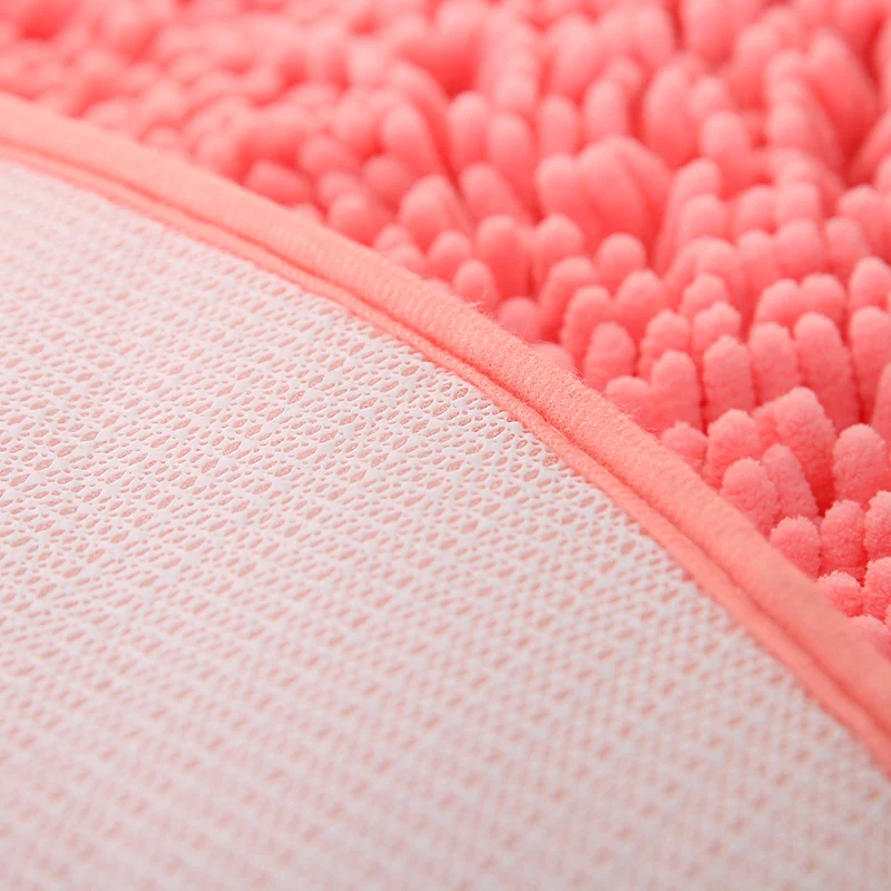 Полукруглые дверные коврики из синели розовый фиолетовый зеленый ковер для