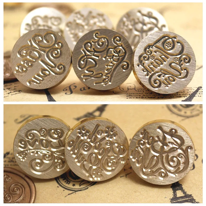 6 поздравительных узоров набор восковых уплотнений в стиле ретро сделай сам