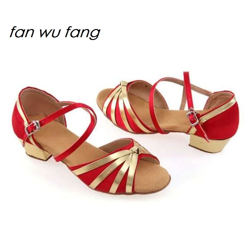 Новое поступление 2017 сатиновые туфли для латинских танцев сандалии бальных