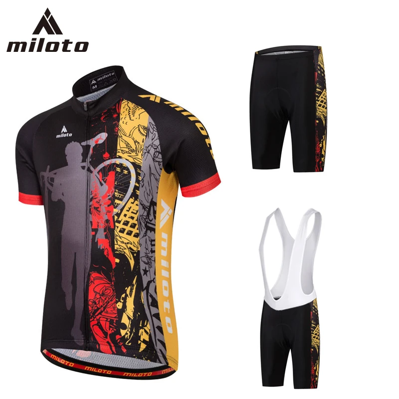Miloto Для мужчин Vélo 2018 Pro Team короткий рукав mtb джерси велосипед одежда Ропа Майо