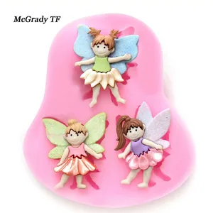 Симпатичный маленький ангел, сделай сам, форма для торта, эльф, фея, Силиконовые Конфеты для торта, конфеты, продуктивная детская еда, форма для торта, форма для шоколада