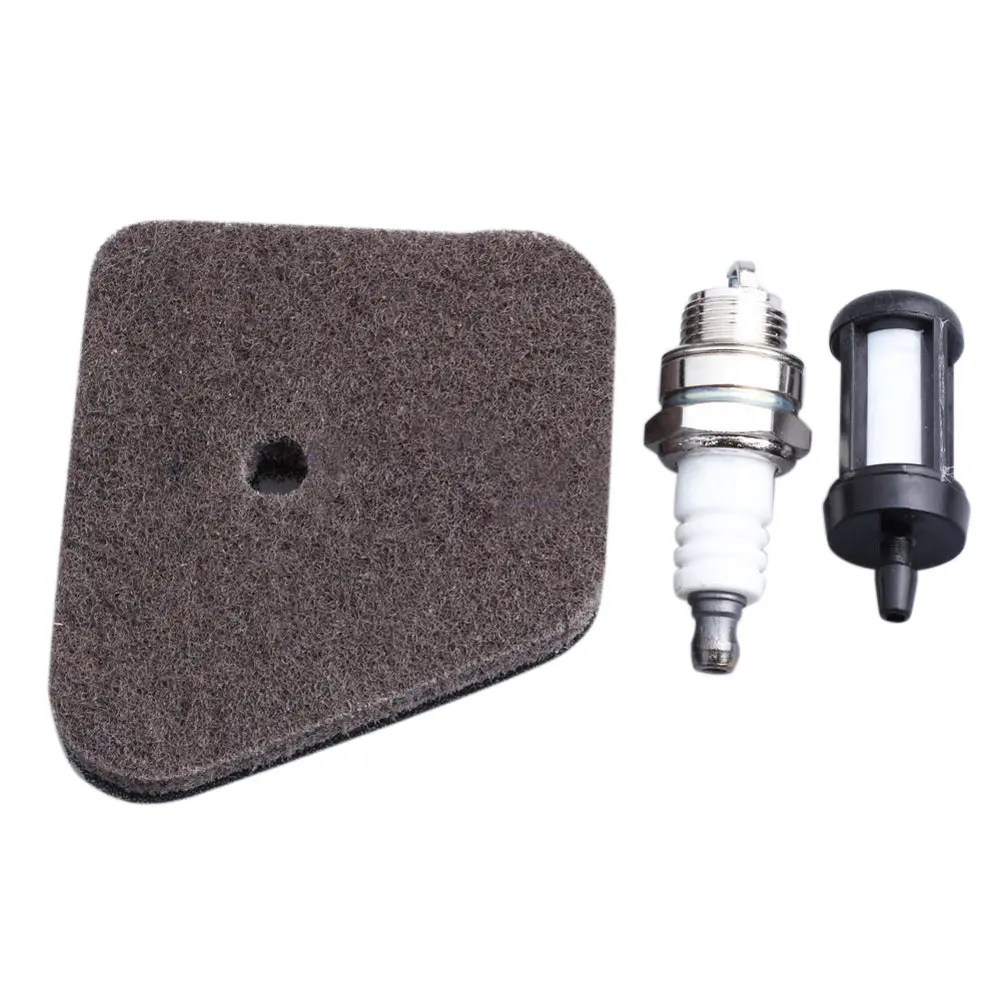 3 шт. воздушный фильтр свечи зажигания топливный карбюратор Инструменты Набор