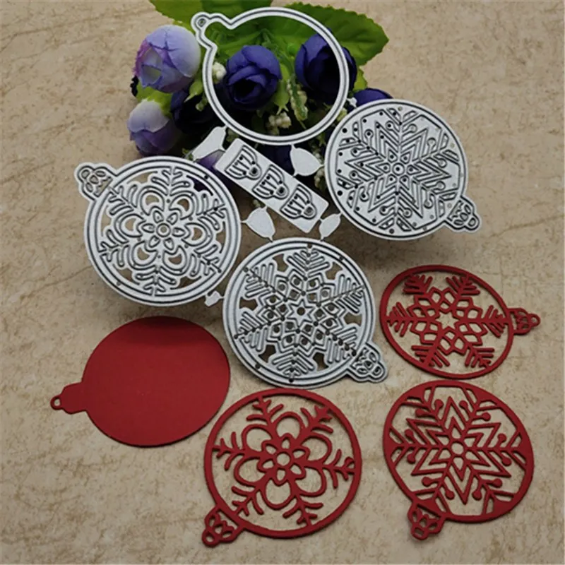 

Christmas bell snowball Metal Cutting Dies For DIY Scrapbooking Album Embossing Paper Cards Decorative Crafts