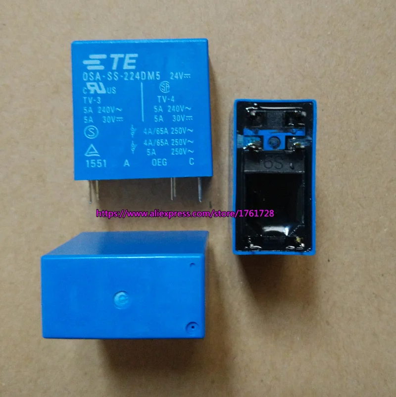 2 шт./лот, абсолютно новое и оригинальное 12 В 24 В реле мощности PCB OSA-SS-212DM5, OSA-SS-224DM5 6 контактов