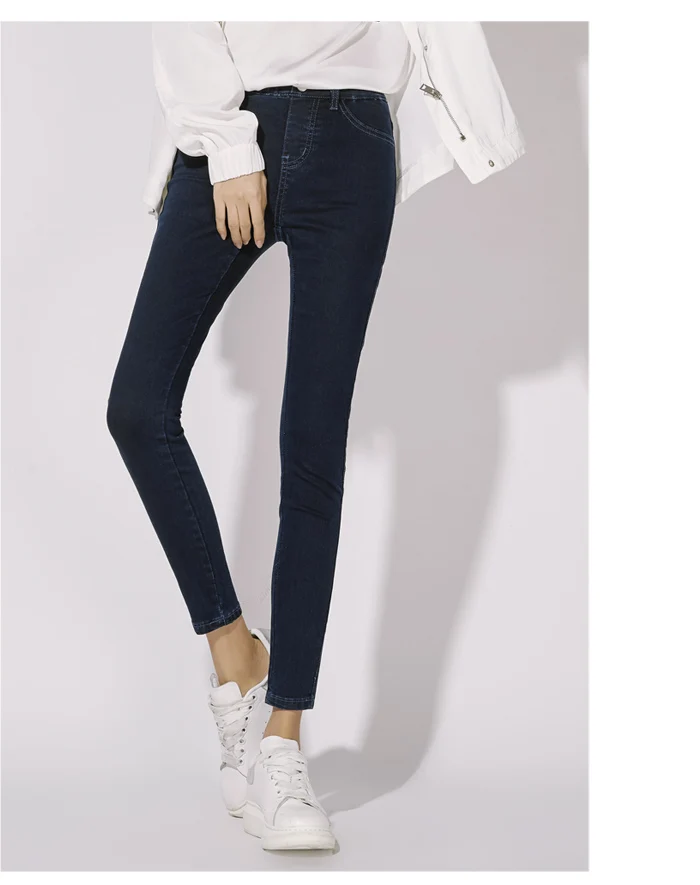 Женские узкие джинсы стрейч LEIJIJEANS, офисные черные джинсовые брюки-карандаш полной длины со средней посадкой, леггинсы большого размера, весна-лето