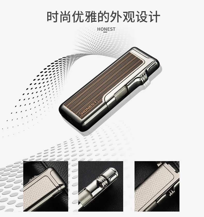 Сильная прямая газовая зажигалка с пламенем, Бутан, зажигалка для сигарет, Adustable, пламенная ветрозащитная зажигалка, гаджеты для мужчин, подарки