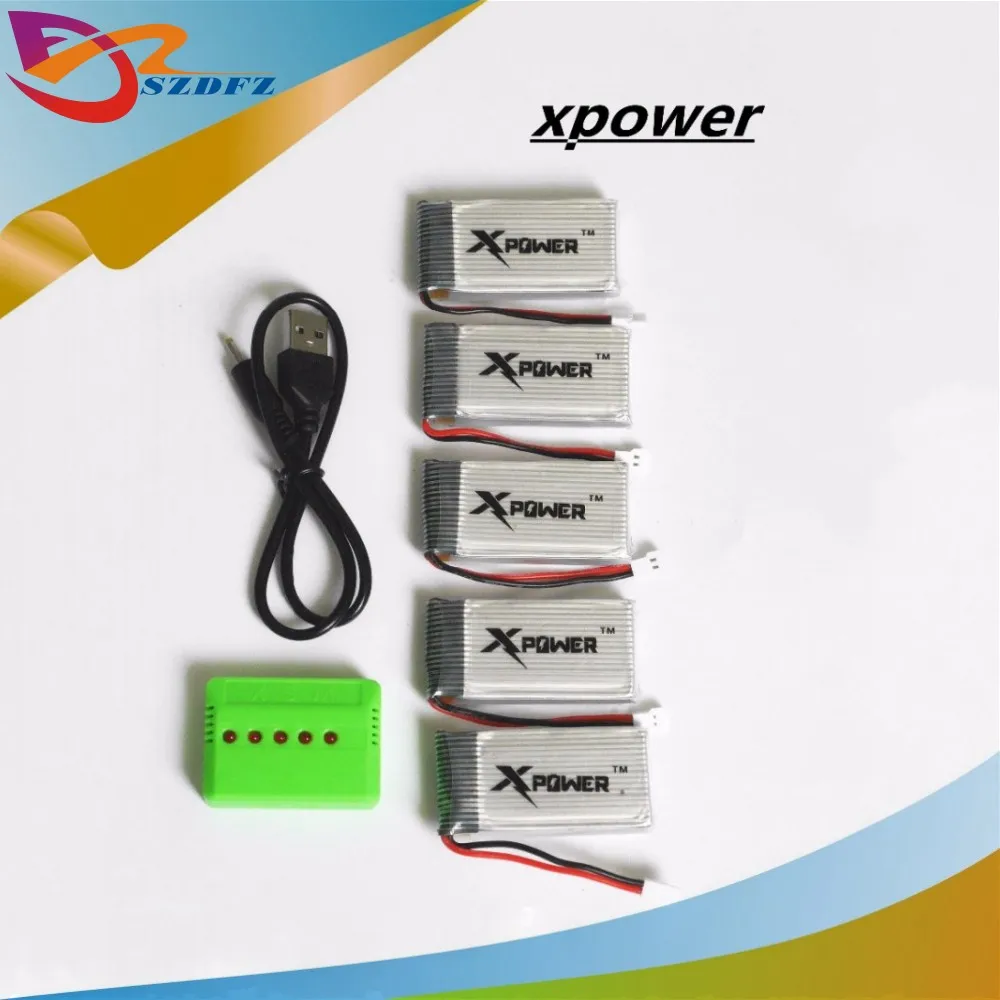 5 шт. 3 7 в 1200 мАч Xpower литий-полимерный аккумулятор Lipo Батарея 1 взаимный обмен