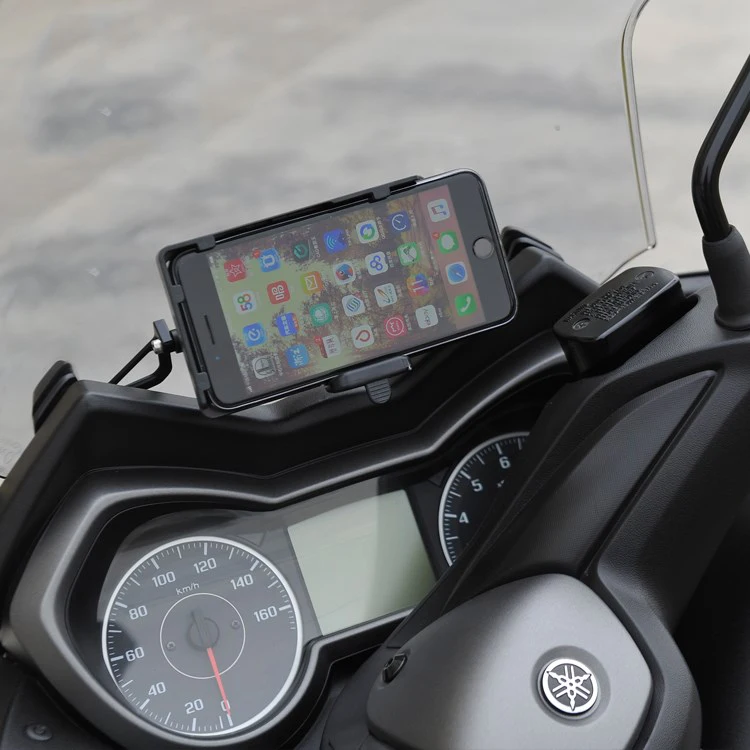 Черный Кронштейн для навигатора YAMAHA X MAX 300 XMAX GPS/SMART PHONE|Универсальный