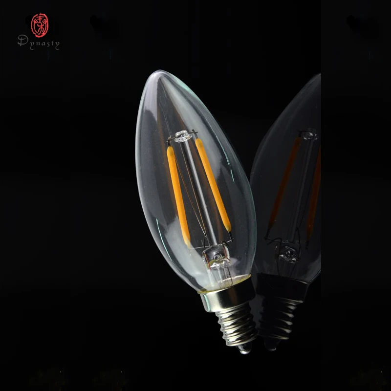 Светодиодные лампы накаливания династии ретро Эдисона E14 85 265 в антиквариат