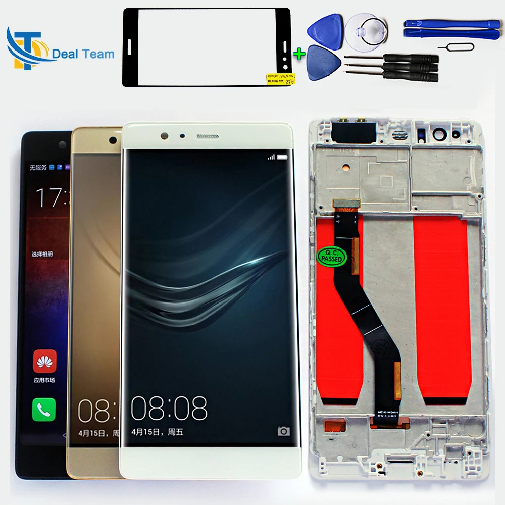 ЖК дисплей для Huawei P9 plus экран 5 дюйма дигитайзер сенсорного экрана в сборе 1920*1080 с