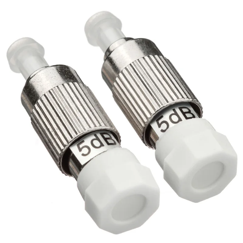 10pcs FC UPC fiber FM attenuator female to male plug type 0db 1dB 2db 3db 5dB 7dB ftth optical attenuator Free Shipping ELINK