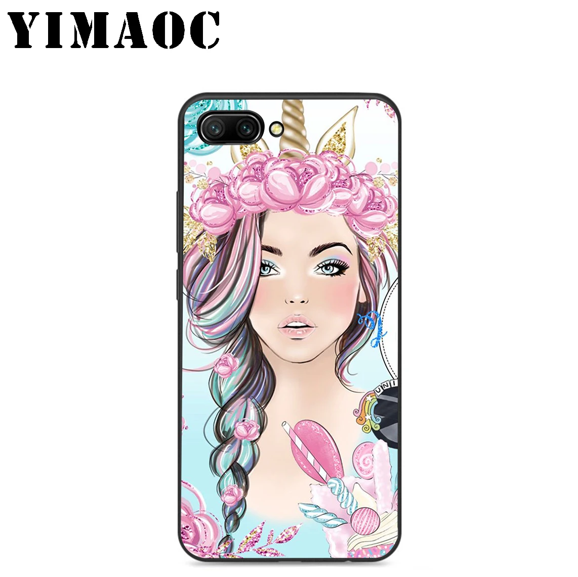 YIMAOC девушка Vogue Роза макияж силиконовый чехол для huawei Honor mate 10 P20 P10 P9 P8 P Smart Y6 6A 7A 7X 7C