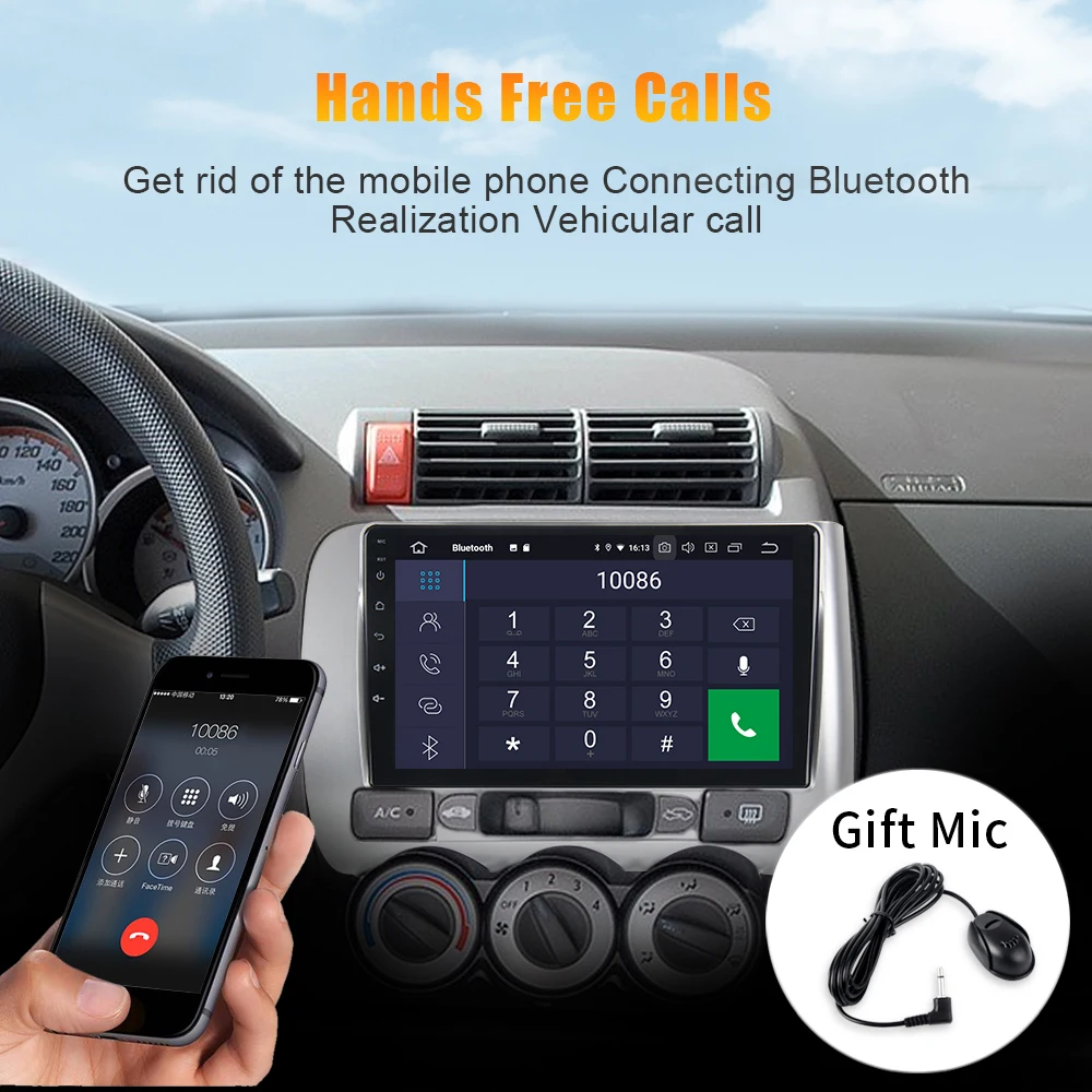 Android 9 0 автомобильный 1 din стерео для Honda Fit 2004 2005 2006 2007 GPS радиоприёмник Bluetooth &quotips