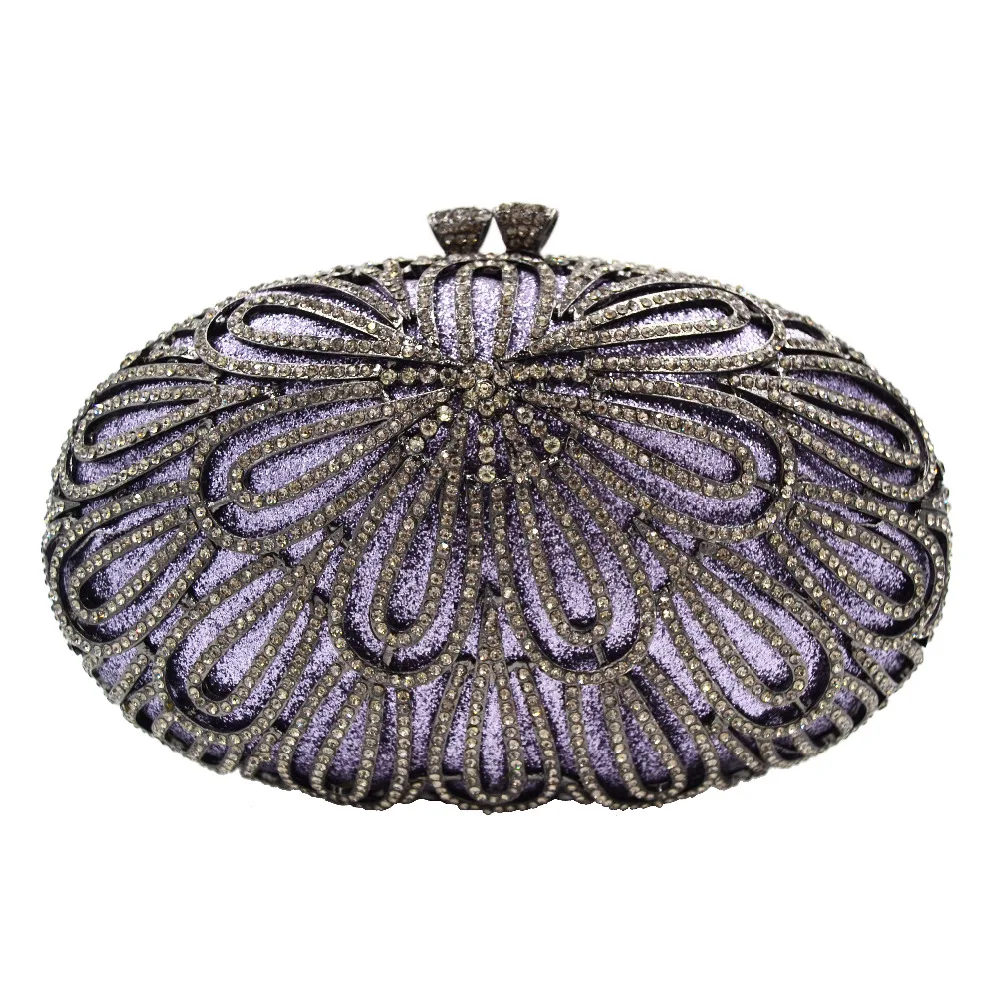 Gold Silver Fashion Deluxe rhinestone Crystal Clutch Purse banquet Bag Women Green Evening bag pochette SC640 | Багаж и сумки