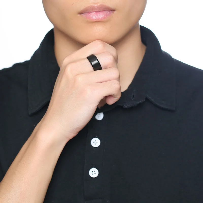 Обручальные кольца Vnox для мужчин Бесплатная гравировка имя сердца дата