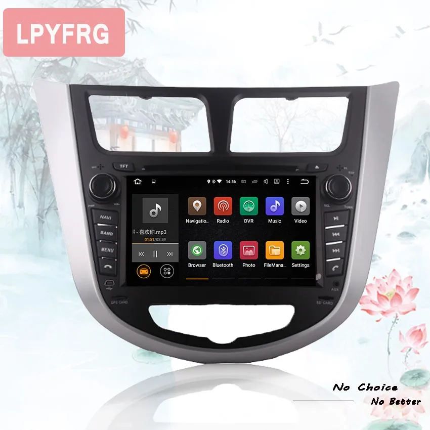 Восьмиядерный 4 Гб ОЗУ android 10 0 2 DIN автомобильный DVD GPS для Hyundai Solaris 2011 2012 2014 2015 2016 Verna