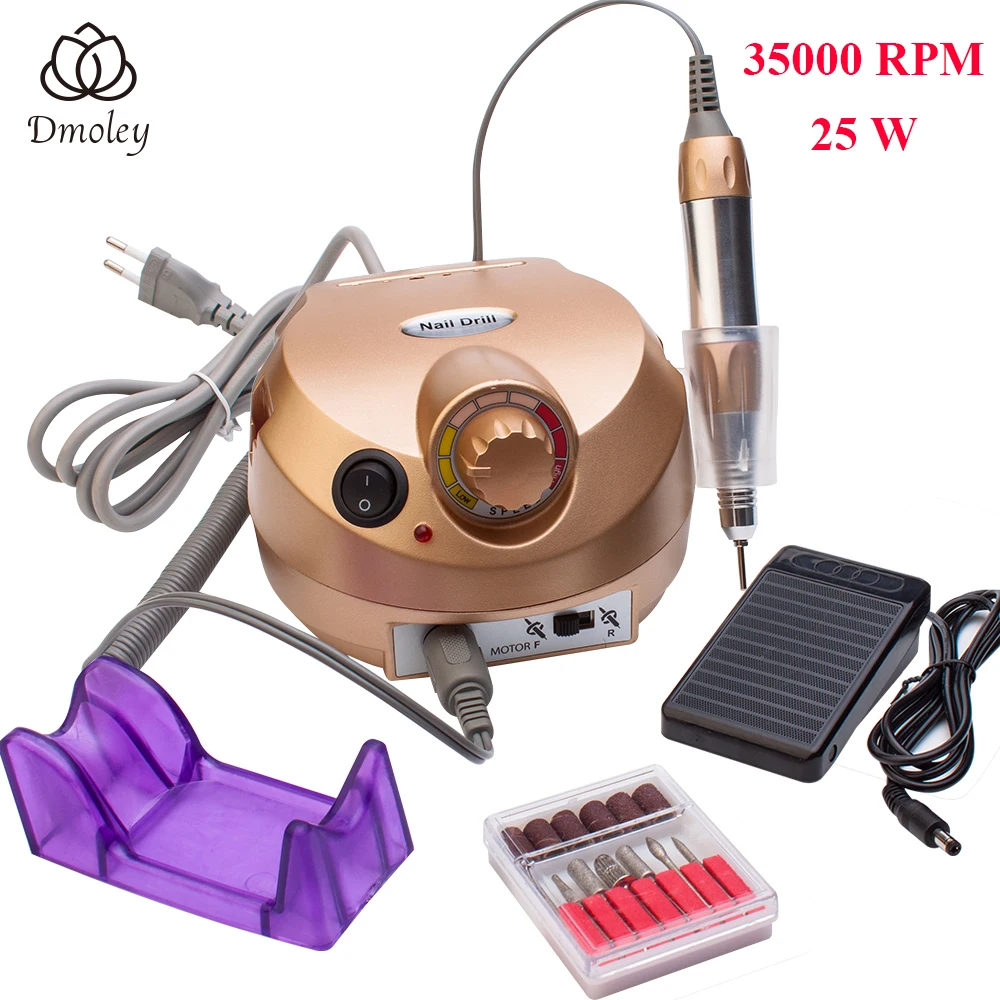 Электрический Маникюрный аппарат 35000 об/мин дрель для ногтей 25 Вт маникюрный с