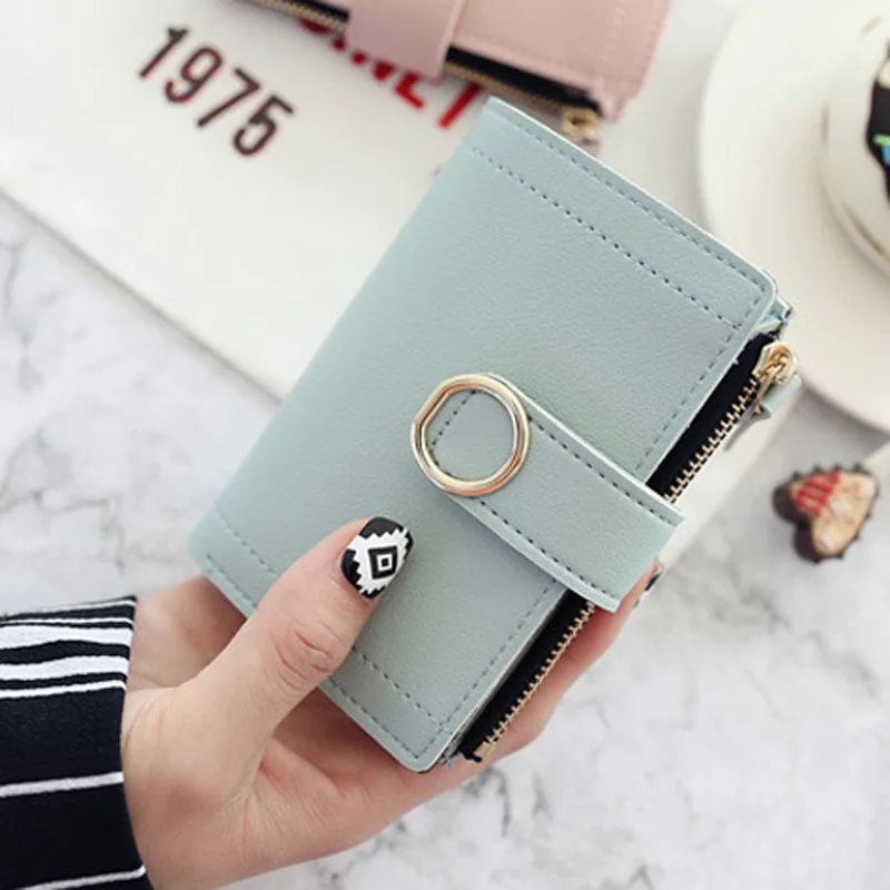 Популярный женский короткий кошелек брендовые дизайнерские женские кошельки с