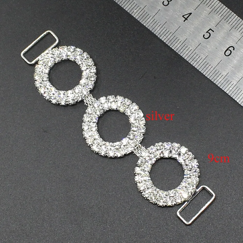 Новинка! Фабрика 4 шт Купальники цепи разъемы пряжки металла кристалл горный