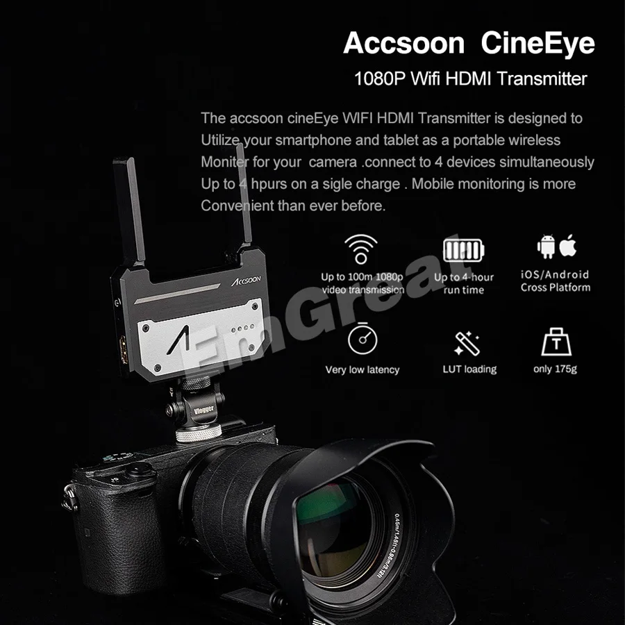 Accsoon CineEye 5G беспроводной видео передатчик передачи устройство для IOS iPhone iPad Andriod