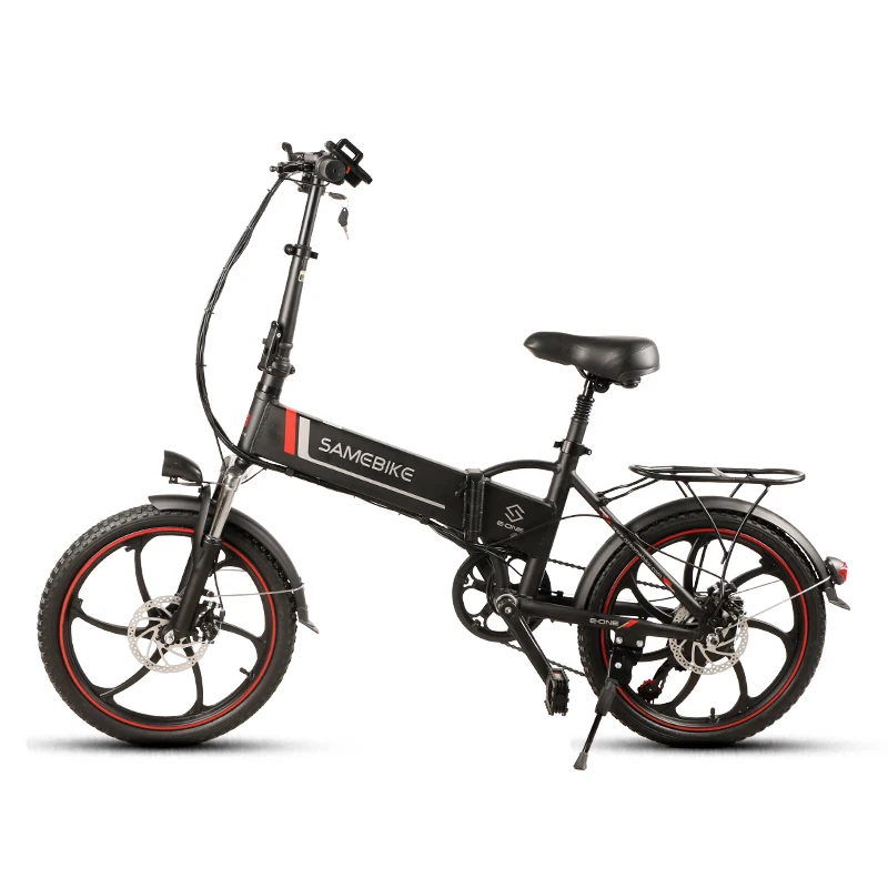 Складной электрический велосипед SAMEBIKE 20LVXD30 из алюминиевого сплава ЖК-дисплей 48 В