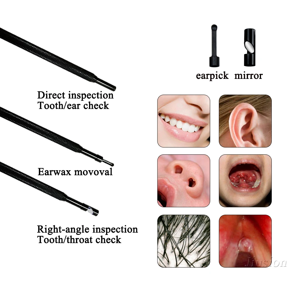 Мини камера эндоскоп для чистки ушей с USB кабелем микро Инспекционная гибкий