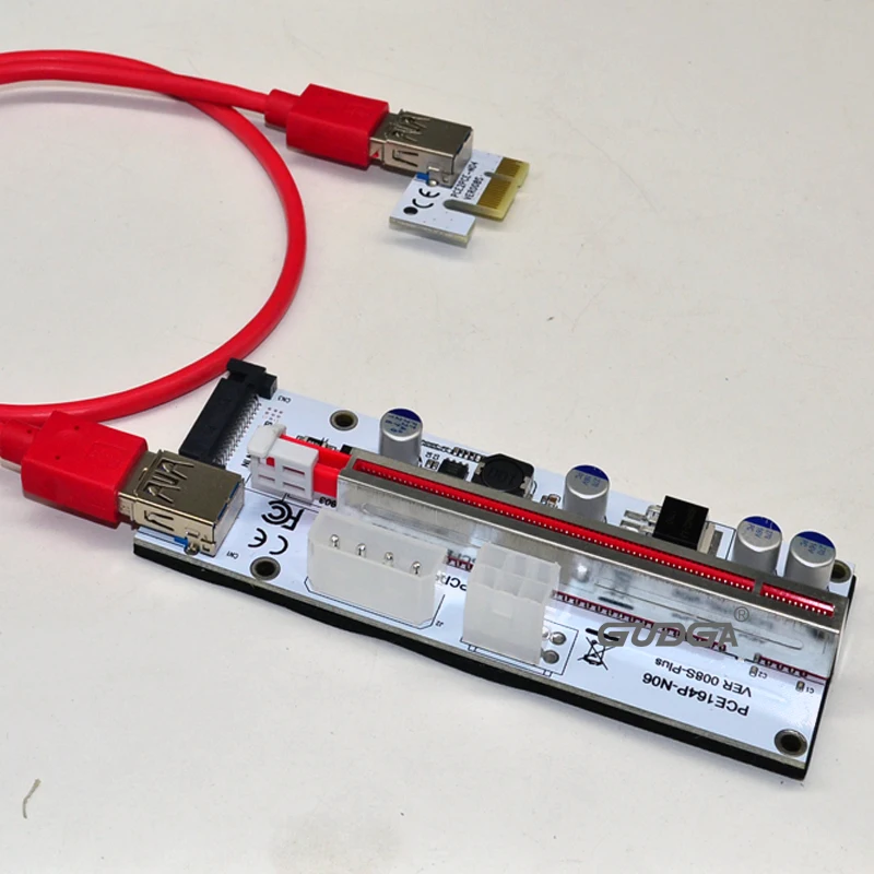 PCI-E Express 1X до 16X графический удлинитель карта расширения для майнинга Ethereum ETH