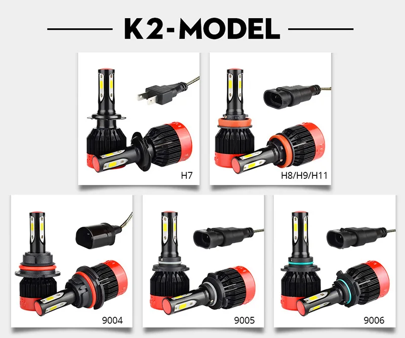 H7 светодиодный h4 светодиодный фар h1 h11 Светодиодный лампы 12V hb4 свет h3 hb4 hb3 h27 Автомобильные фары 9005 9006 9012 9004 hb1 H4(Подол короче спереди и длиннее сзади) Луч COB NAO
