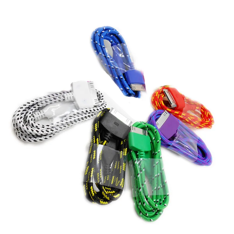 Новый 1 м плетеный нейлоновый 30 Pin к usb кабель для зарядки и синхронизации данных