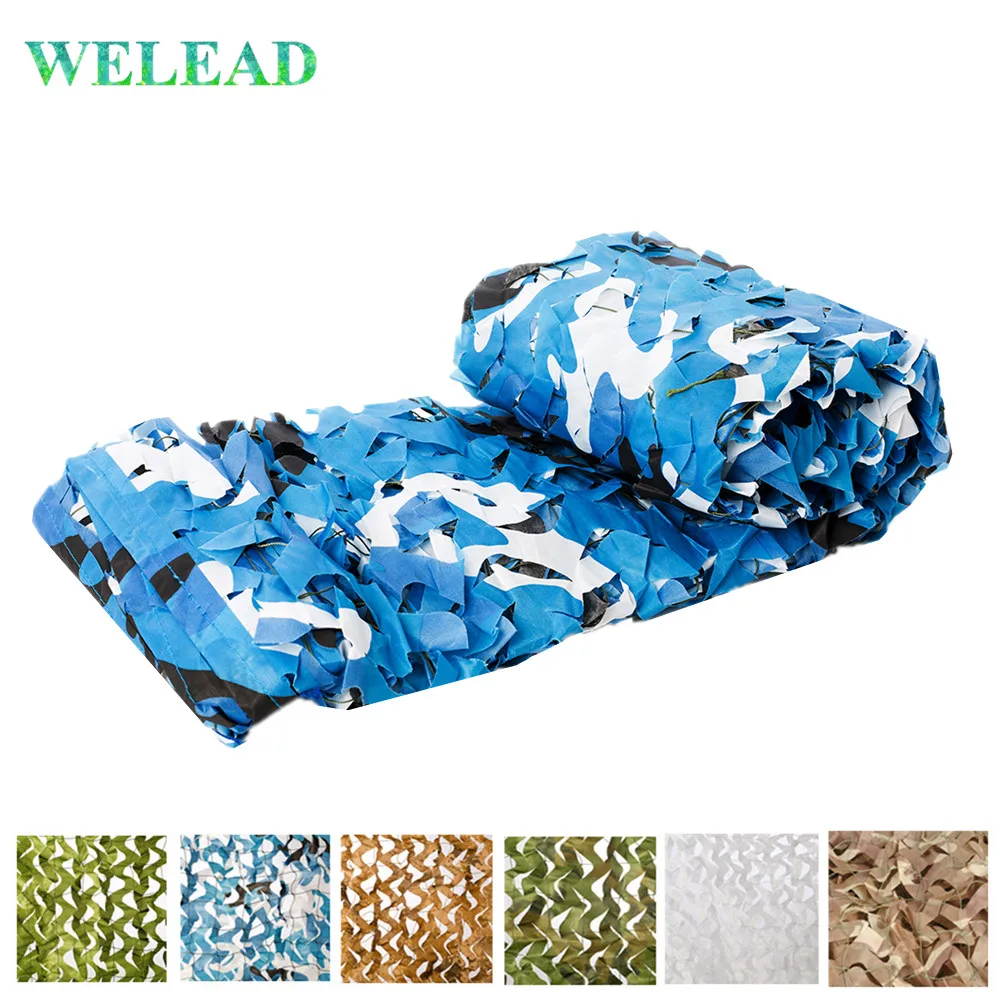 WELEAD 1 5x5 усиленная камуфляжная сетка Белый бассейн укрытие армейская охота на