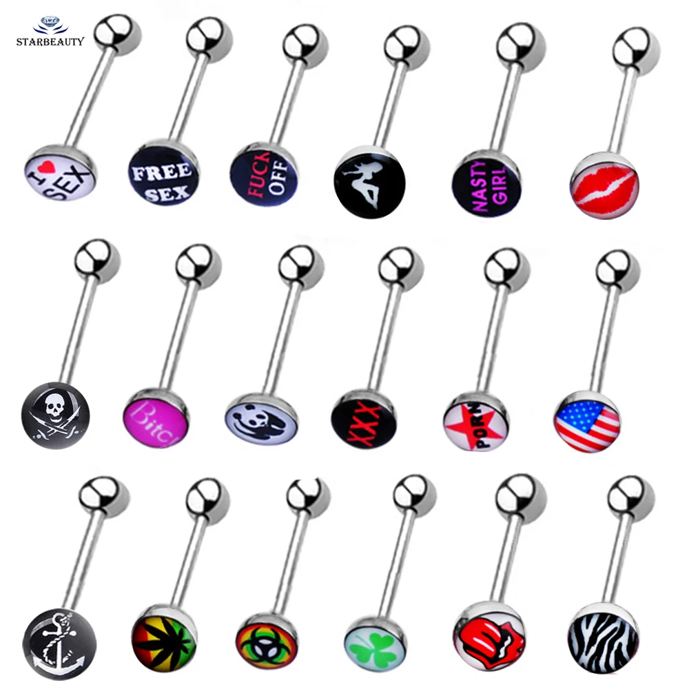 Выбранный! Пирсинг сосков 1 шт./заказ без любви с черепом для пирсинга Langue Anchor lengua