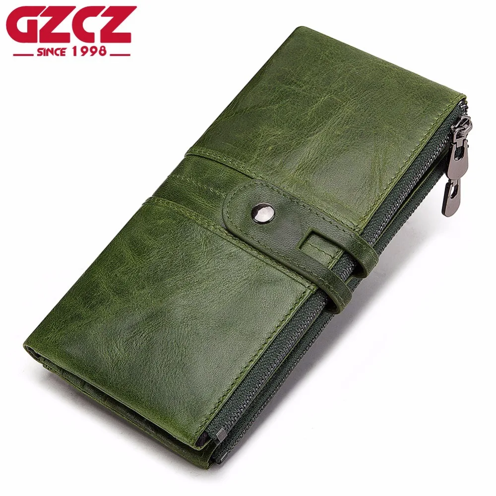 Новинка 2019 Женский кошелек GZCZ длинные женские кошельки из натуральной кожи