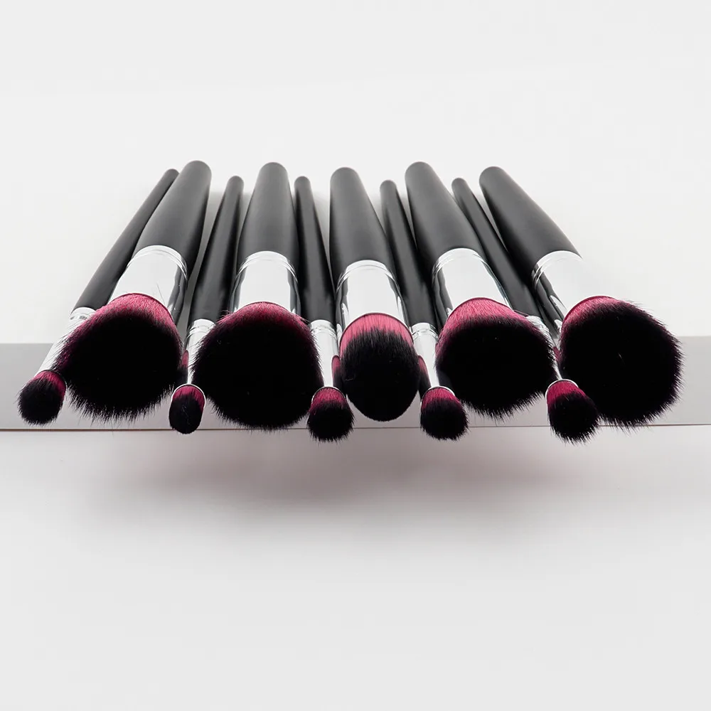 New 10Pcs Cosmetic Eyebrow Eyeshadow Brush Makeup Sets Kits Tools maquiagem profissional completa kit Pincel maquillaje04* | Красота и