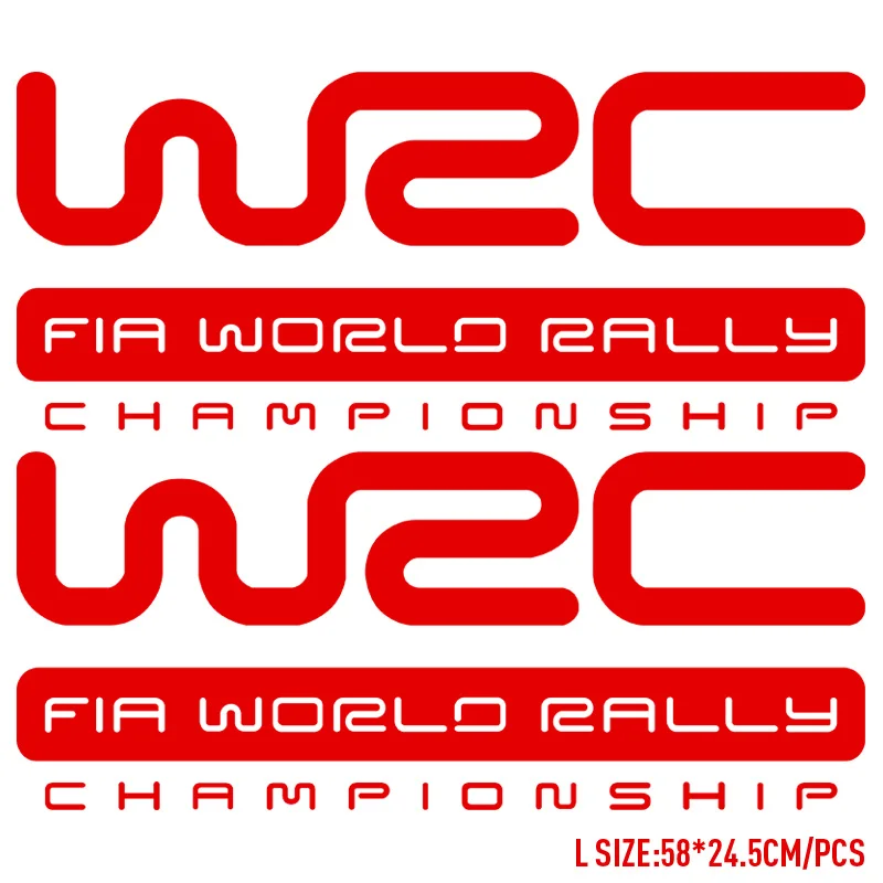1 пара WRC гоночный дизайн всего тела наклейка для автомобиля-Стайлинг Ford VW Citroen