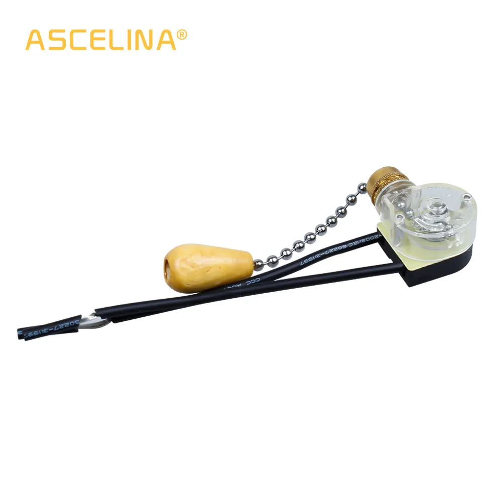 Мгновенное действие 1Ps 3A 250VAC потолочный вентилятор два провода светильник Pull Chain