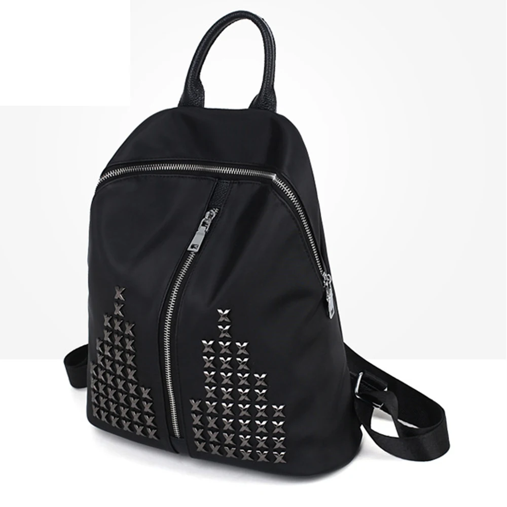 Женский винтажный Рюкзак-кошелек с заклепками для ноутбука сумка на плечо