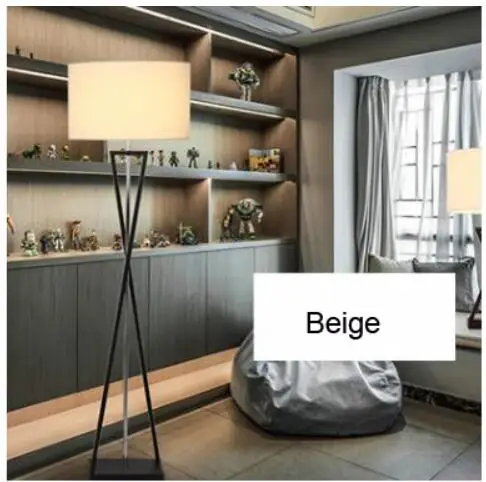 beige floor Напольные лампы в стиле арт-деко, современные стоячие светильники для гостиной, спальни, светодиодный светильник E27, Скандинавское домашнее освещение, прикроватные торшеры MING - Цвет абажура: beige floor