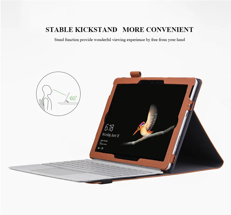 Для microsoft Surface Go чехол 10 дюймов бизнес противоударный PU кожаный чехол Coque Funda для поверхности Go полная защитная подставка оболочка